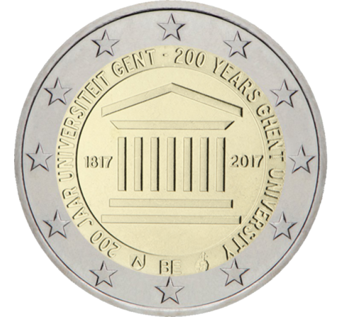 Belgia 2 euro UNC 2017-2 - Gentin yliopisto 200 vuotta 