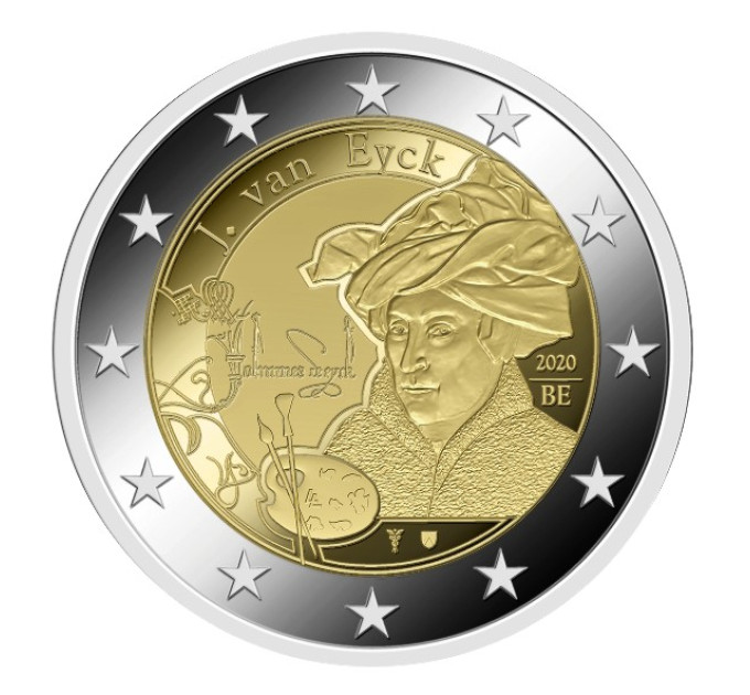 Belgia 2 euro UNC 2020 - Jan van Eyck 