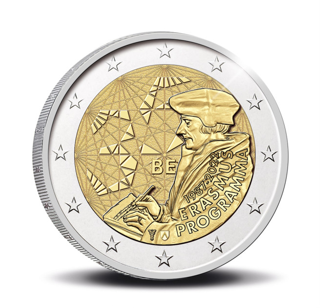 Belgia 2 euroa UNC 2022-2 - 35 vuotta Erasmus 