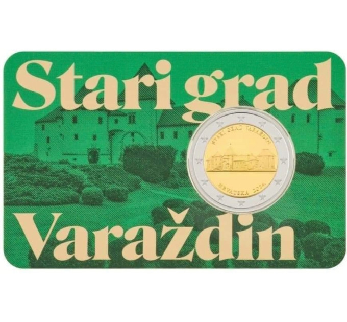 Kroatia 2 euroa BU 2024 - Varazdin vanha kaupunki