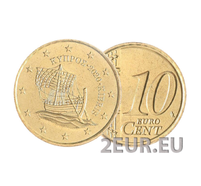 Kypros 10 senttiä UNC 2020