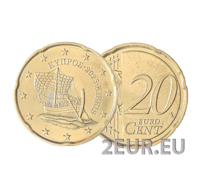Kypros 20 senttiä UNC 2023