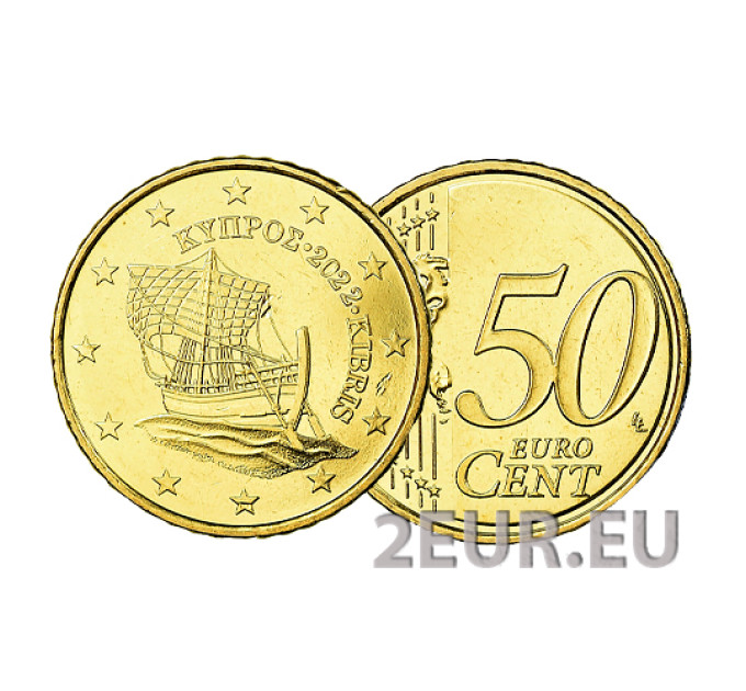 Kypros 50 senttiä UNC 2022