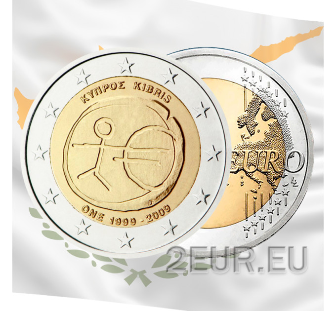 Kypros 2 euroa UNC 2009 - EMU