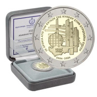 Kypros 2 euroa proof 2024 - 20 vuotta Kyproksen liittymisestä Euroopan unioniin