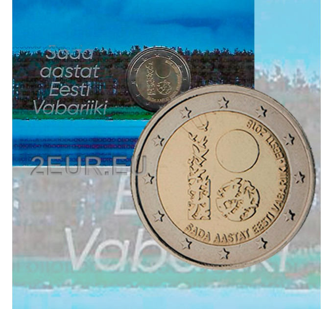 Viro 2 euroa BU 2018 - Viron tasavallan 100 vuotta 