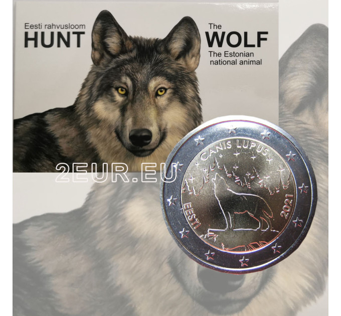 Viro 2 Euroa BU 2021 - National Animal - Wolf 