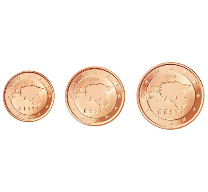 Viro 1,2,5 Cent UNC 2018