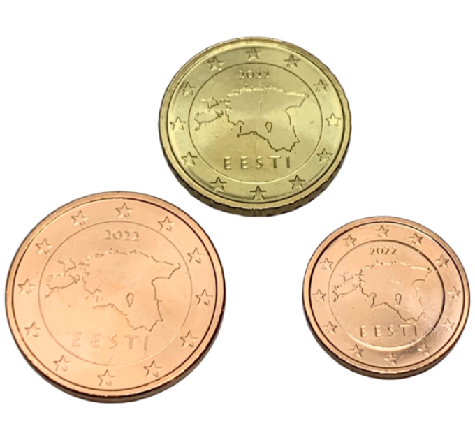 Viro 1,5,10 Cent UNC 2022