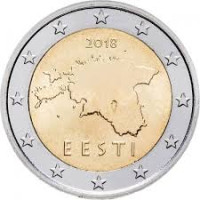 Viro 2 euroa UNC 2018