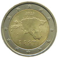 Viro 2 euroa UNC 2023