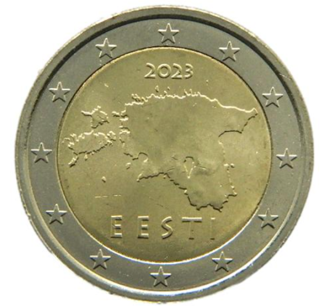 Viro 2 euroa UNC 2023