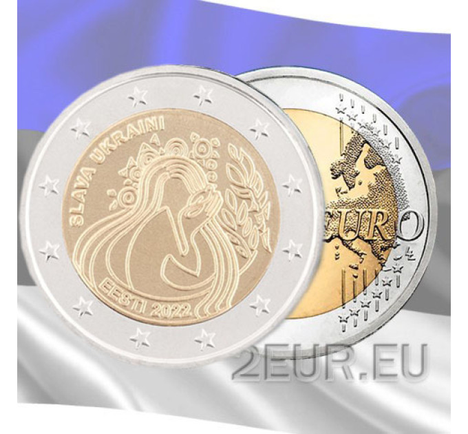 Viro 2 euroa UNC 2022 - Ukraina ja vapaus