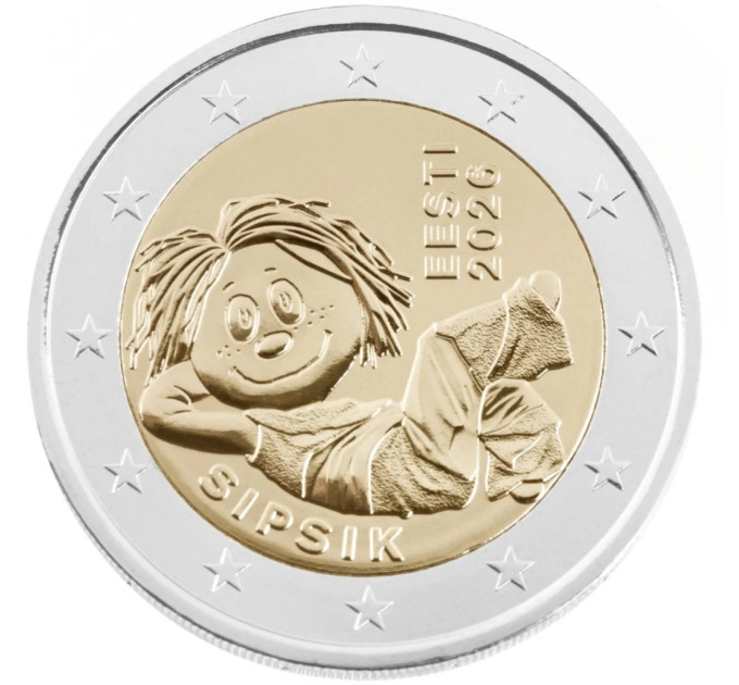 Viro 2 euroa UNC 2026 - Sipsik