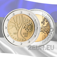 Viro 2 euroa UNC 2017 - Viron tie itsenäisyyteen
