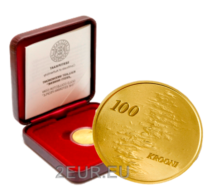 Viro 100 Kroon kultakolikko Proof 2010 - VIRON KANSAT