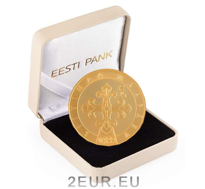 Viron 25 euron kultakolikoiden Proof 2023 - Liivimaan maan päivä