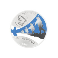Viro  15 euroa hopeakolikko Proof 2025 - Suomalaiset pojat