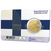 Suomi 2 euroa BU 2025 - Suomi–Ruotsi 100 vuotta yleisurheilua - Fin/Swed