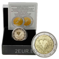 Suomi 2 euroa proof 2008 - 60 vuotta ihmisoikeuksien julistamista  