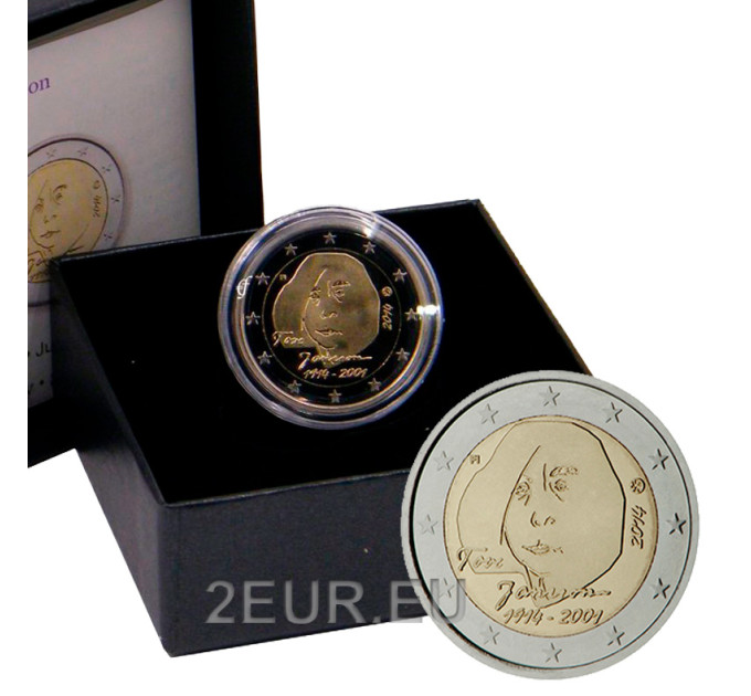 Suomi 2 euroa proof 2014 - 100 vuotta kirjailija ja taiteilija Tove Janssonin syntymästä  
