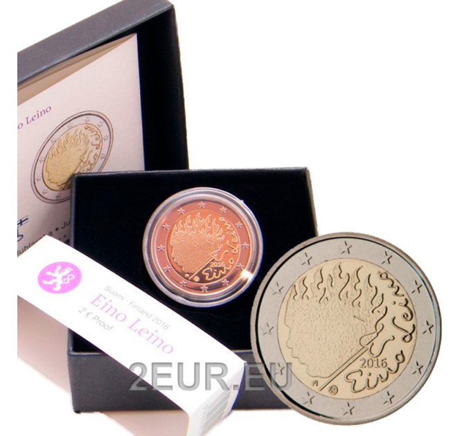 Suomi 2 euroa proof 2016 - 90 vuotta Eino Leinon kuolemasta 