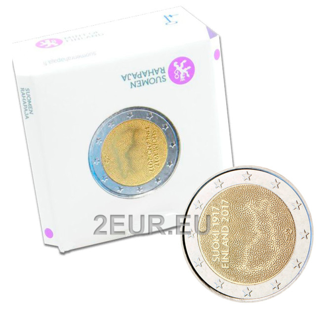 Suomi 2 euroa proof 2017 - 100 vuotta itsenäisyyttä  
