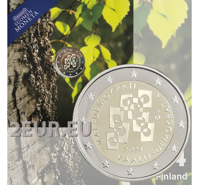 Suomi 2 euroa Proof 2024 - Vaalit ja demokratia