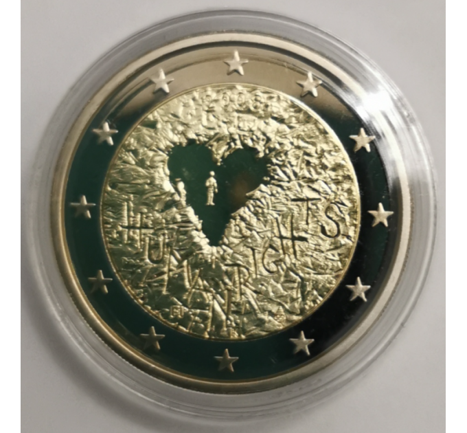 Suomi 2 euroa proof 2008 - 60 vuotta ihmisoikeuksien julistamista  