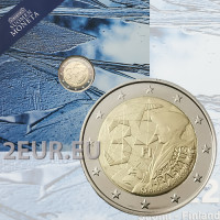 Suomi 2 euroa proof 2022 - Erasmus-ohjelman 35 vuotta  