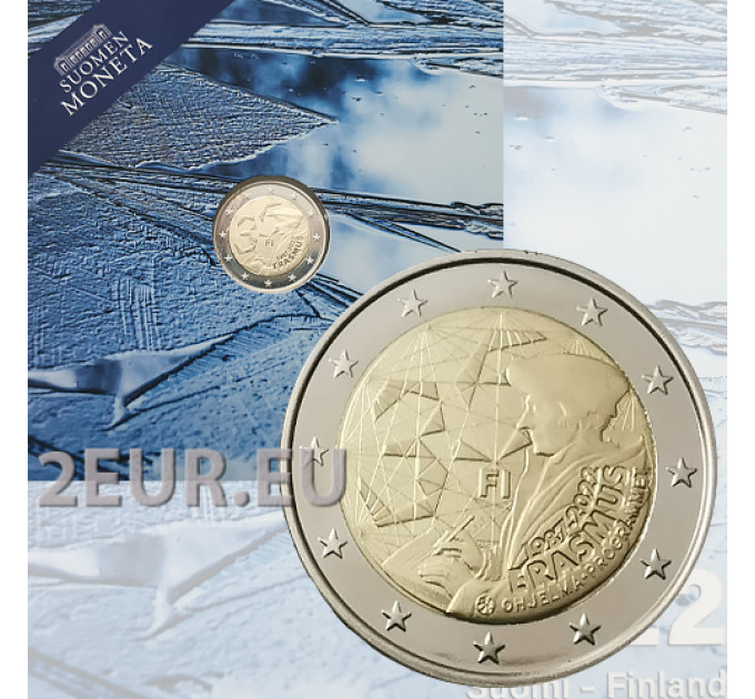 Suomi 2 euroa proof 2022 - Erasmus-ohjelman 35 vuotta  