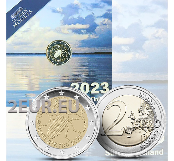 Suomi 2 euroa proof 2023 - Suomen ensimmäinen luonnonsuojelulaki  