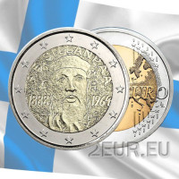 Suomi 2 euroa UNC 2013 - 125 vuotta Frans Eemil Sillanpään syntymästä