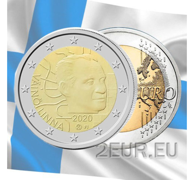 Suomi 2 euroa UNC 2020 - Väinö Linnan syntymästä 100 vuotta