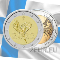 Suomi 2 euroa UNC 2022 - Finnisches Nationalballett 100 Jahre
