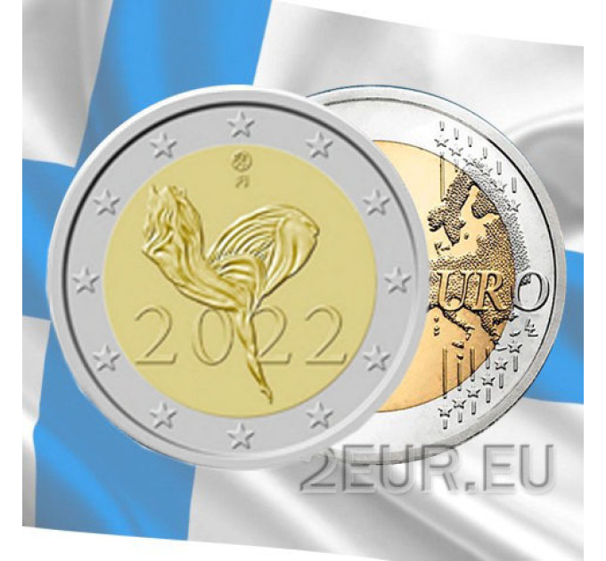 Suomi 2 euroa UNC 2022 - Finnisches Nationalballett 100 Jahre
