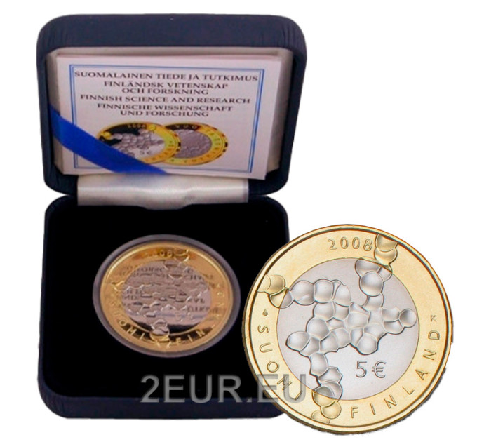 Suomi 5 euroa proof 2008 - 100 vuotta Helsingin teknillinen yliopisto 