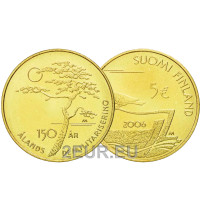 Suomi 5 euroa UNC 2006 - 150 vuotta Ahvenanmaan demilitarisointi