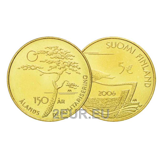 Suomi 5 euroa UNC 2006 - 150 vuotta Ahvenanmaan demilitarisointi