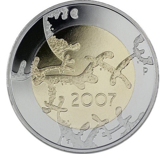 Suomi 5 euroa UNC 2007 - 90 vuotta itsenäisyyttä