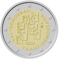 Suomi 2 euroa UNC 2024 - Vaalit ja demokratia