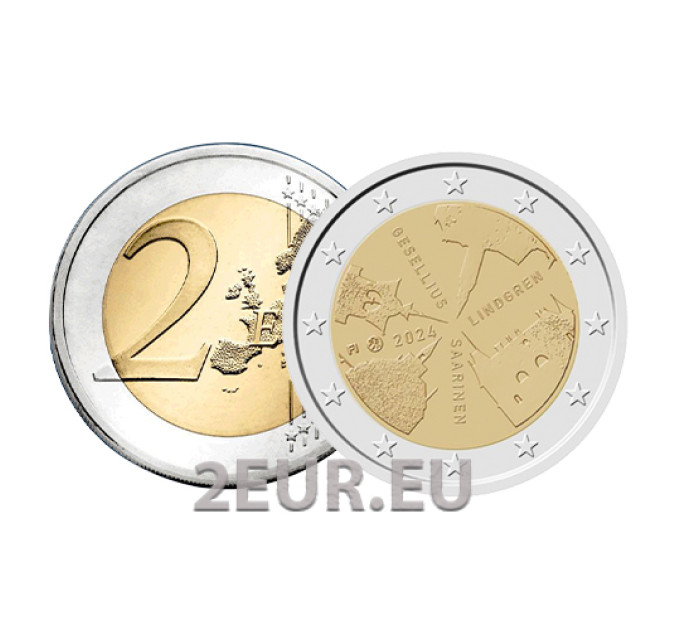 Suomi 2 euroa UNC 2024 - Vaalit ja demokratia