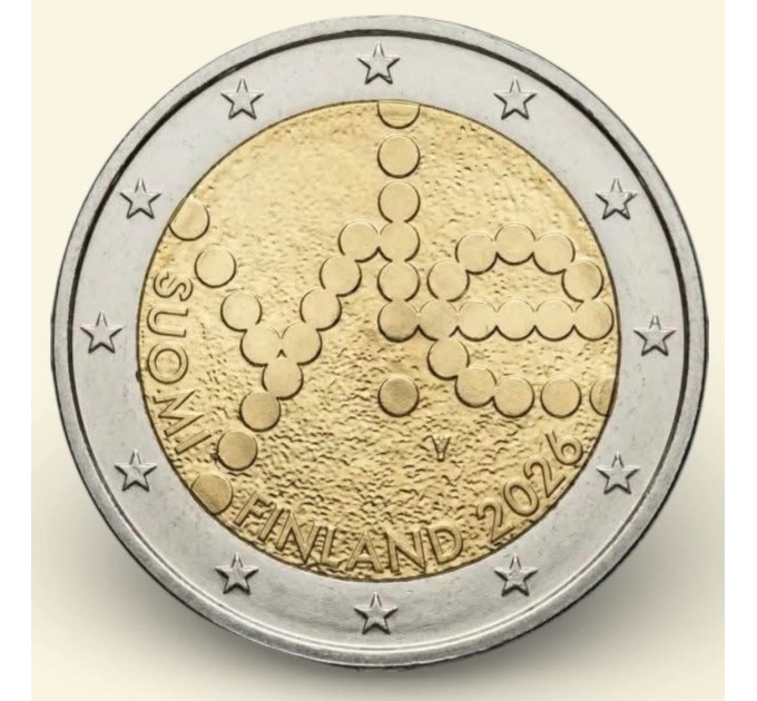 Suomi 2 euroa UNC 2026 - 100 vuotta Yleä Yleisradioyhtiö
