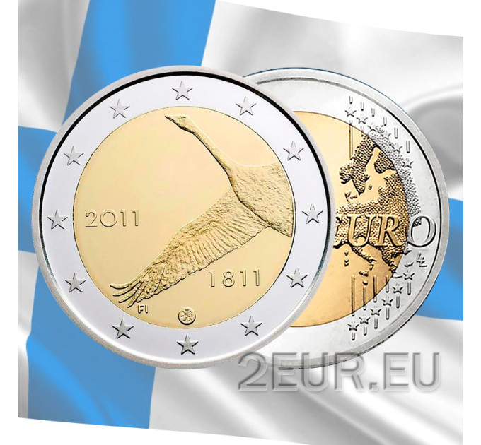 Suomi 2 euroa UNC 2011 - 200 Years National Bank
