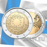 Suomi 2 euroa UNC 2015 - EU:n lipun 30-vuotisjuhla