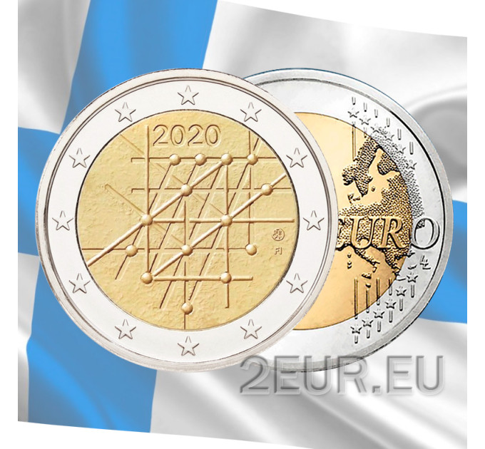 Suomi 2 euroa UNC 2020 - 100 vuotta Turun yliopisto