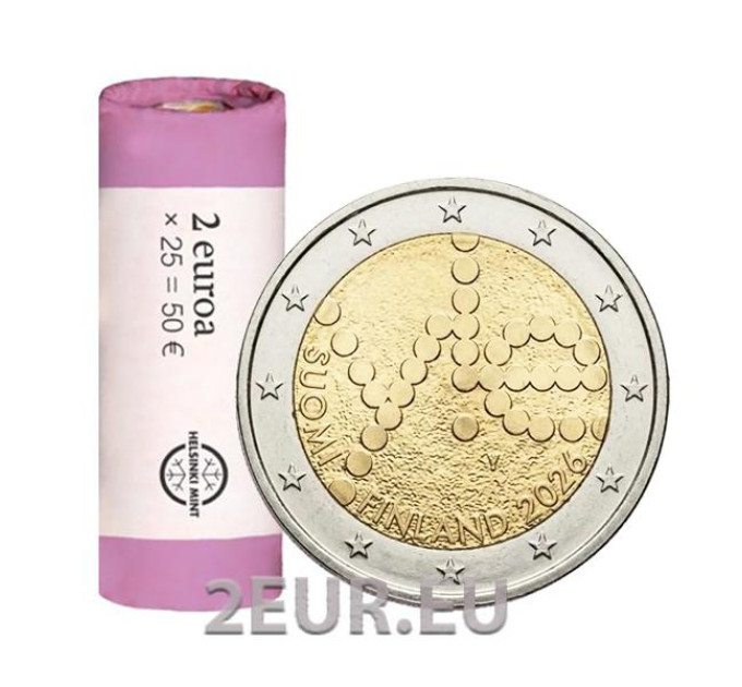 Suomi 2 EURO RULLA 2026 - 100 vuotta Yleä Yleisradioyhtiö