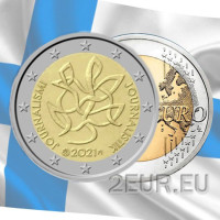 Suomi 2 euroa UNC 2021 - Journalismi
