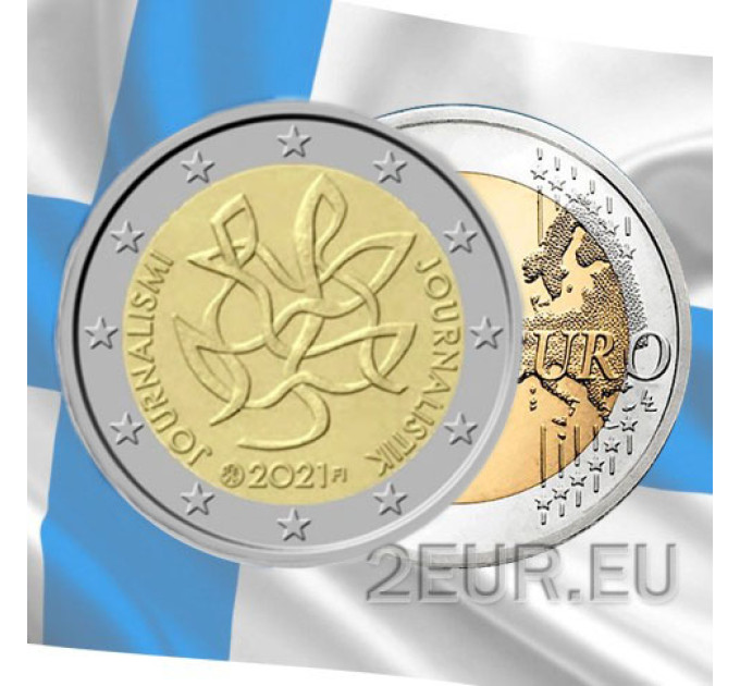 Suomi 2 euroa UNC 2021 - Journalismi