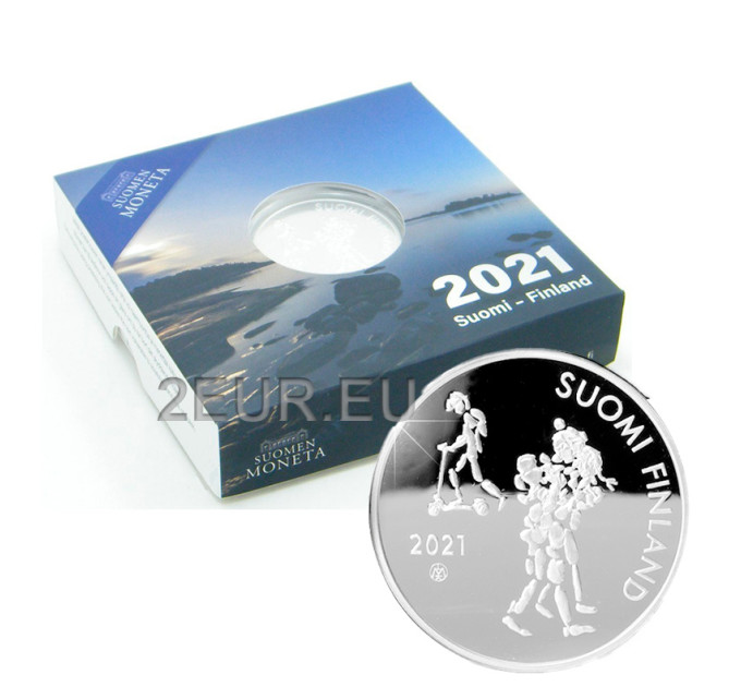  Suomi 20 euroa hopea PROOF 2021 - 100 vuotta oppivelvollisuuslain käyttöönotosta